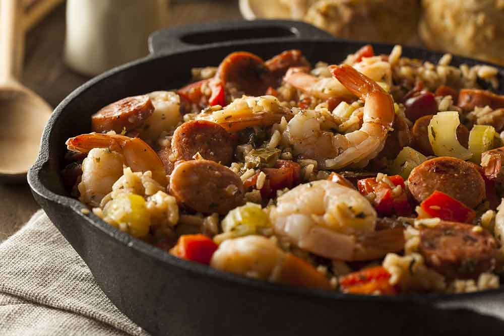 Homemade Sausage and Shrimp